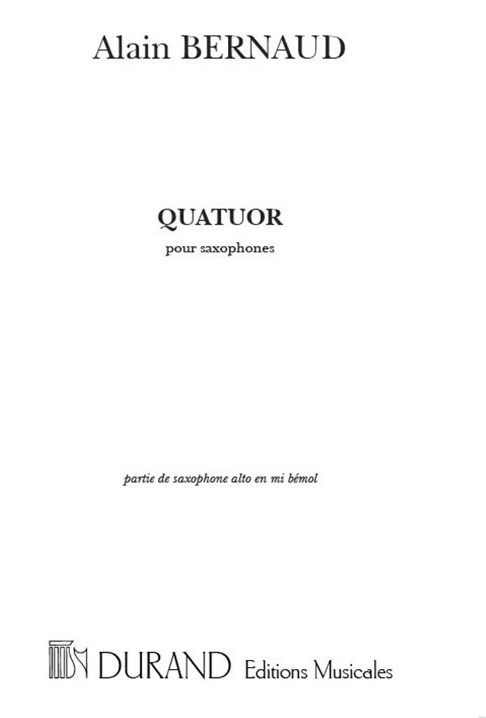 Quatuor, Pous Saxophone Alto En Mi Bemol